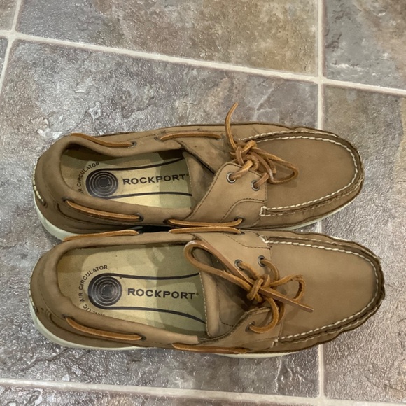 ROCKPORT Mens Leather Deck Shoe 8.5 - Picture 4 of 9